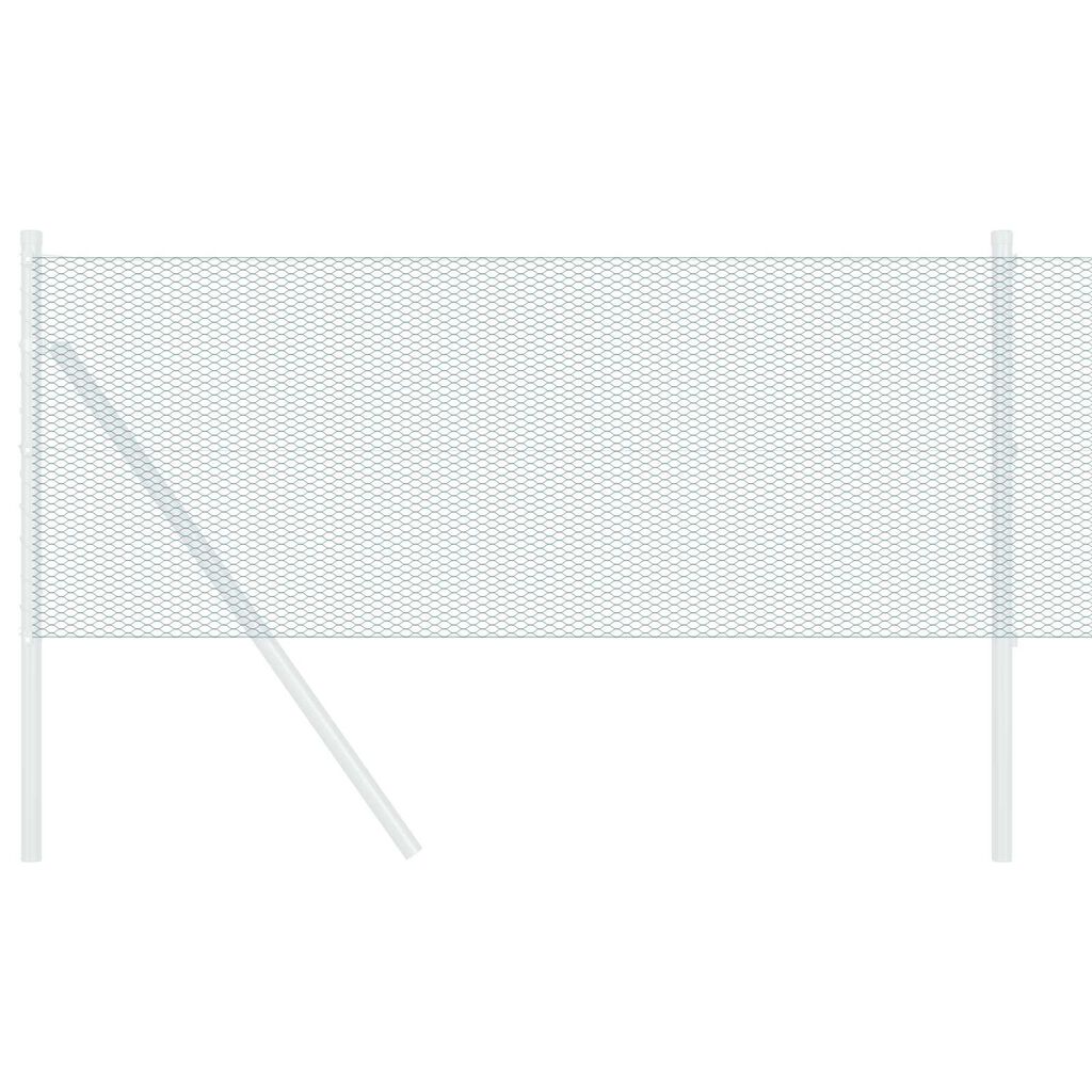 vidaXL Εξάγωνος Φράχτης Γκρίζος Πράσινο 1000 x 50 x 0.07 εκ