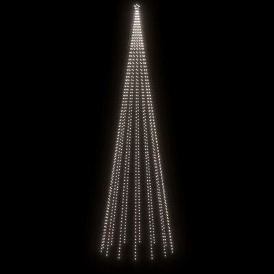 vidaXL Χριστουγεννιάτικο Δέντρο Κώνος 1134 LED Ψυχρό Λευκό 230x800 εκ.