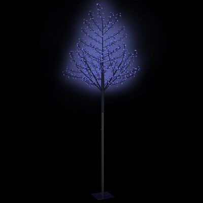 vidaXL Χριστουγεννιάτικο Δέντρο Κερασιά 600 LED Μπλε Φως 300 εκ.