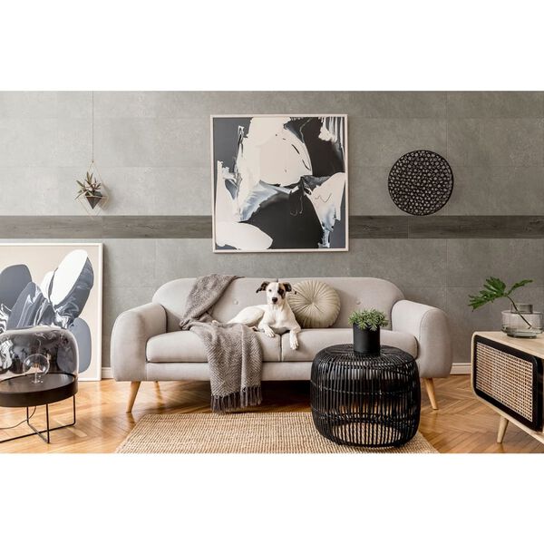 Grosfillex Πάνελ Τοίχου Gx Wall+ 15 τεμ. Σκούρα Δρυς 15 x 90 εκ.