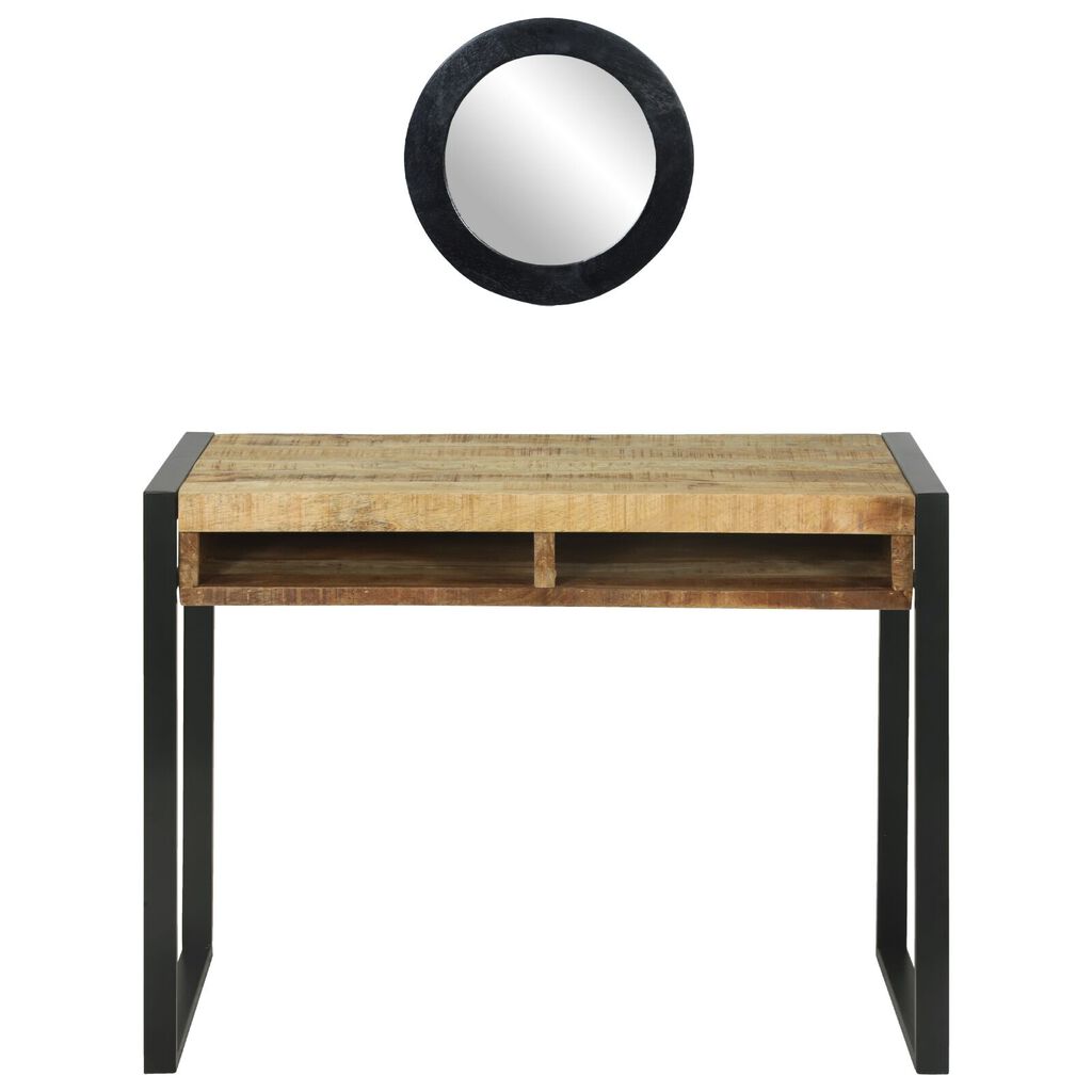 vidaXL Καθρέφτης με Τουλάπι 100x50x75 εκ Solid Rough Wood Mango