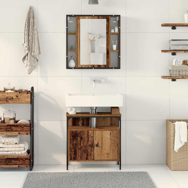 vidaXL &Sigma;&epsilon;&tau; &Epsilon;&pi;ί&pi;&lambda;&omega;&nu; &Mu;&pi;ά&nu;&iota;&omicron;&upsilon; &mu;&epsilon; &rho;ά&phi;&iota; 2 pcs &Kappa;&alpha;&phi;έ &Epsilon;&pi;&epsilon;&xi;&epsilon;&rho;&gamma;&alpha;&sigma;&mu;έ&nu;&omicron; &xi;ύ&lambda;&omicron;