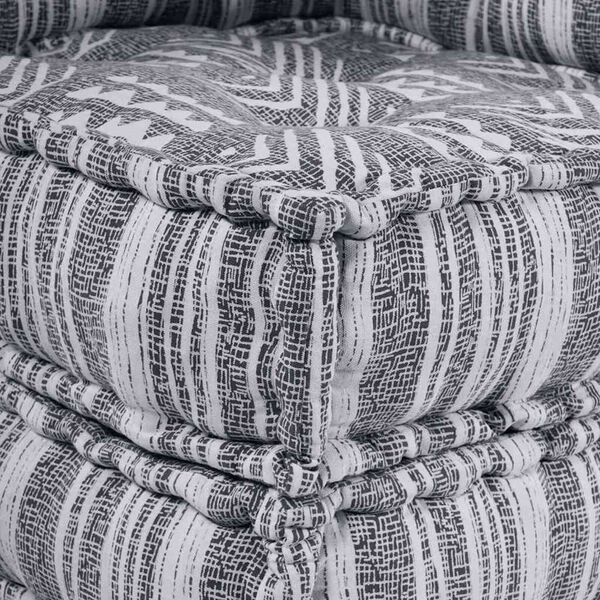 vidaXL Πουφ 2 pcs Γκρι 70 x 70 x 54 εκ ύφασμα