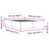 vidaXL Πλαίσιο Κρεβατιού με Φώτα LED Λευκό 120x200 εκ.Επεξ. Ξύλο