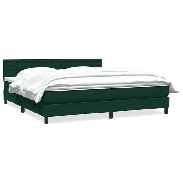 vidaXL &Kappa;&rho;&epsilon;&beta;ά&tau;&iota; Boxspring &mu;&epsilon; &Sigma;&tau;&rho;ώ&mu;&alpha; &Sigma;&kappa;&omicron;ύ&rho;&omicron; &Pi;&rho;ά&sigma;&iota;&nu;&omicron; 200x210&epsilon;&kappa;. &Beta;&epsilon;&lambda;&omicron;ύ&delta;&iota;&nu;&omicron;
