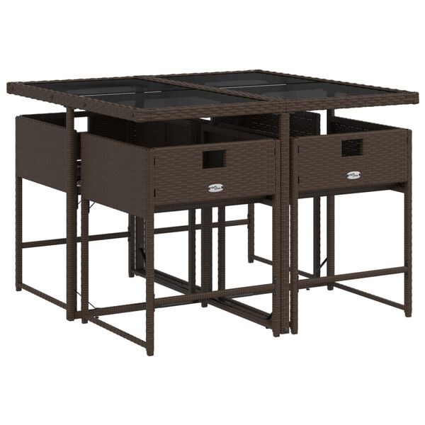 vidaXL &Sigma;&epsilon;&tau; &Tau;&rho;&alpha;&pi;&epsilon;&zeta;&alpha;&rho;ί&alpha;&sigmaf; &Kappa;ή&pi;&omicron;&upsilon; 5 &Tau;&epsilon;&mu;&alpha;&chi;ί&omega;&nu; &Kappa;&alpha;&phi;έ &Sigma;&upsilon;&nu;&theta;. &Rho;&alpha;&tau;ά&nu; &mu;&epsilon; &Mu;&alpha;&xi;&iota;&lambda;ά&rho;&iota;&alpha;