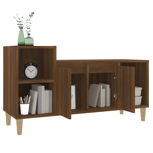 vidaXL Έπιπλο Τηλεόρασης Καφέ Δρυς 100x35x55 εκ. Επεξεργασμένο Ξύλο