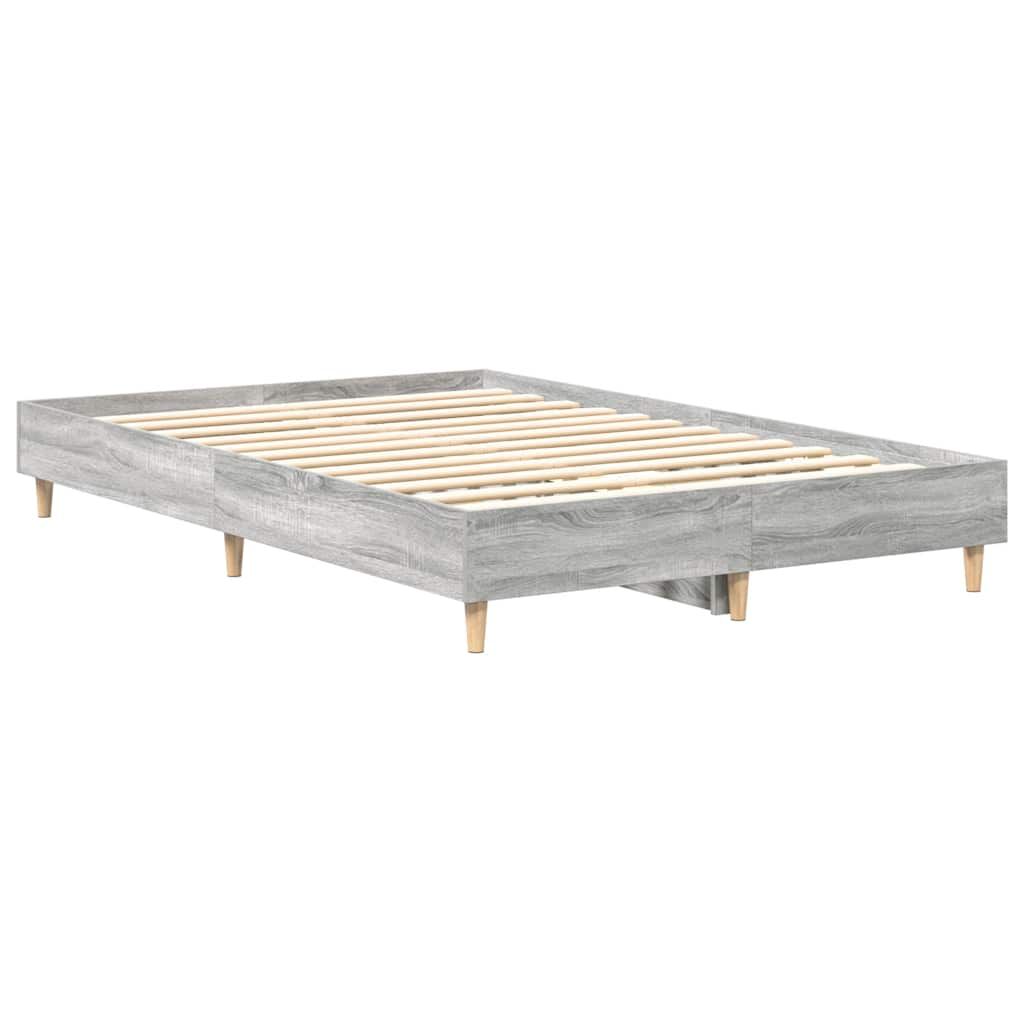 vidaXL Πλαίσιο Κρεβατιού χωρίς Στρώμα Γκρι Sonoma 120x200 εκ.