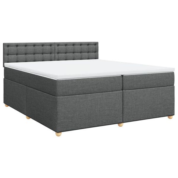 vidaXL &Kappa;&rho;&epsilon;&beta;ά&tau;&iota; Boxspring &mu;&epsilon; &Sigma;&tau;&rho;ώ&mu;&alpha; &Sigma;&kappa;&omicron;ύ&rho;&omicron; &Gamma;&kappa;&rho;&iota; 200x200 &epsilon;&kappa;. &Upsilon;&phi;&alpha;&sigma;&mu;ά&tau;&iota;&nu;&omicron;
