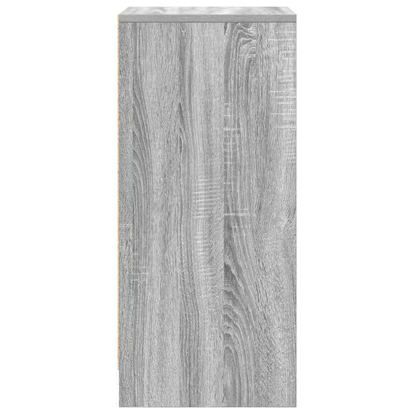 vidaXL Παπουτσοθήκη Γκρι Sonoma 29,5x34x76 εκ. Επεξεργασμένο Ξύλο