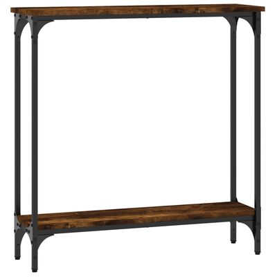 vidaXL Τραπέζι Κονσόλα Καπνιστή Δρυς 75x22,5x75 εκ. Επεξεργ. Ξύλο