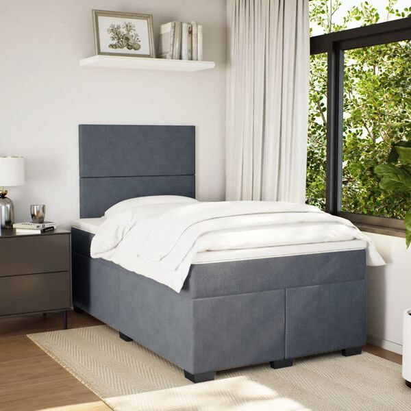 vidaXL &Kappa;&rho;&epsilon;&beta;ά&tau;&iota; Boxspring &mu;&epsilon; &Sigma;&tau;&rho;ώ&mu;&alpha; &Sigma;&kappa;&omicron;ύ&rho;&omicron; &Gamma;&kappa;&rho;&iota; 120x200 &epsilon;&kappa;. &Beta;&epsilon;&lambda;&omicron;ύ&delta;&iota;&nu;&omicron;