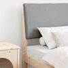 vidaXL Ταπετσαρισμένο κεφαλάρι Ανοιχτό γκρι 75 cm Στερεά ξυλεία πεύκου