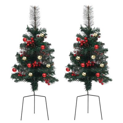 vidaXL Χριστουγεννιάτικα Δέντρα Τεχνητά 2 τεμ. 76 εκ. από PVC