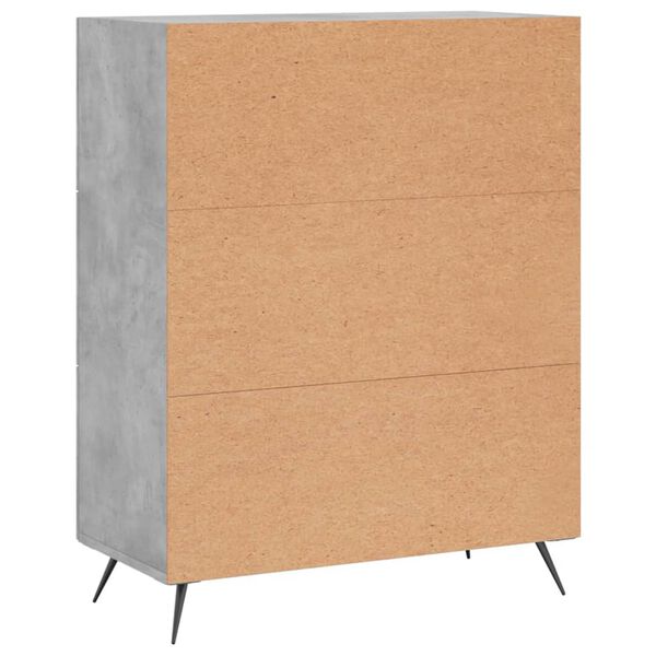 vidaXL Ντουλάπι Γκρι Σκυροδέματος 69,5x34x90 εκ. Επεξεργασμένο Ξύλο