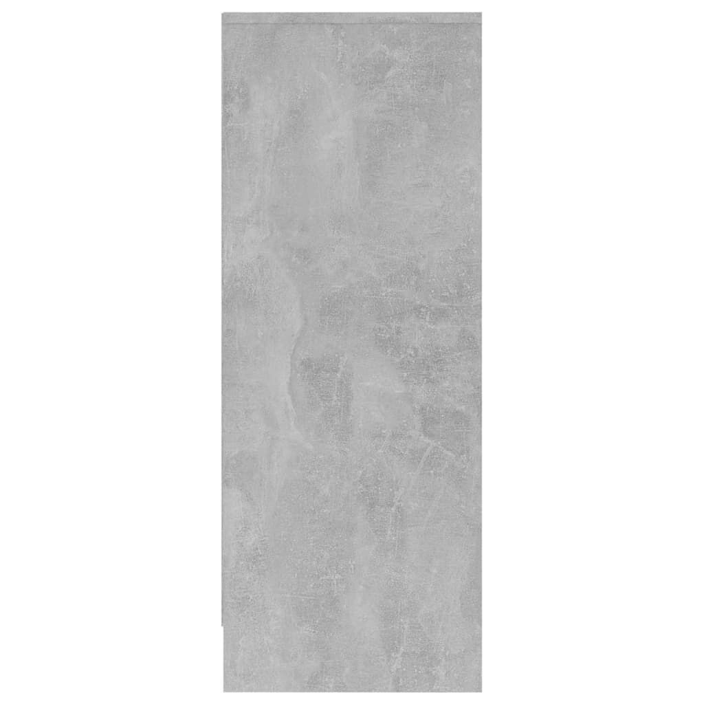 vidaXL Παπουτσοθήκη Γκρι Σκυροδέματος 31,5x35x90 εκ. από Επεξ. Ξύλο