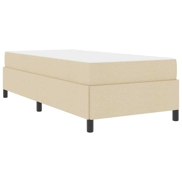 vidaXL Κρεβάτι με ελατήρια Κρέμα και Μαύρο 80 x 200 cm