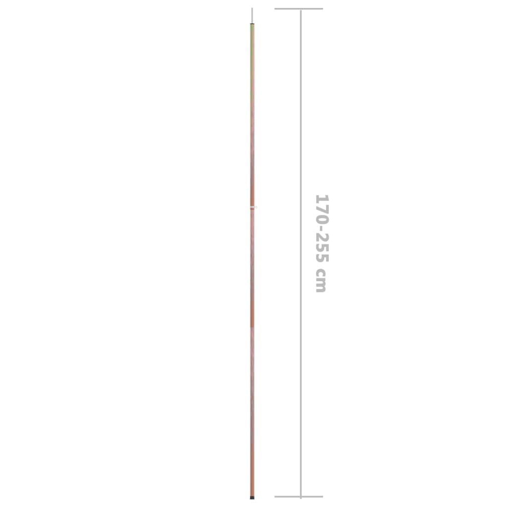 vidaXL Ορθοστάτης Σκηνής Τηλεσκοπικός 170-255 εκ. Ατσάλινος