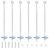vidaXL &Gamma;&epsilon;ί&omega;&sigma;&eta; 6 pcs &Alpha;&sigma;&eta;&mu;ί &Oslash;10 x 60 &epsilon;&kappa; &Gamma;&alpha;&lambda;&beta;&alpha;&nu;&iota;&sigma;&mu;έ&nu;&omicron; &Mu;έ&tau;&alpha;&lambda;&lambda;&omicron;