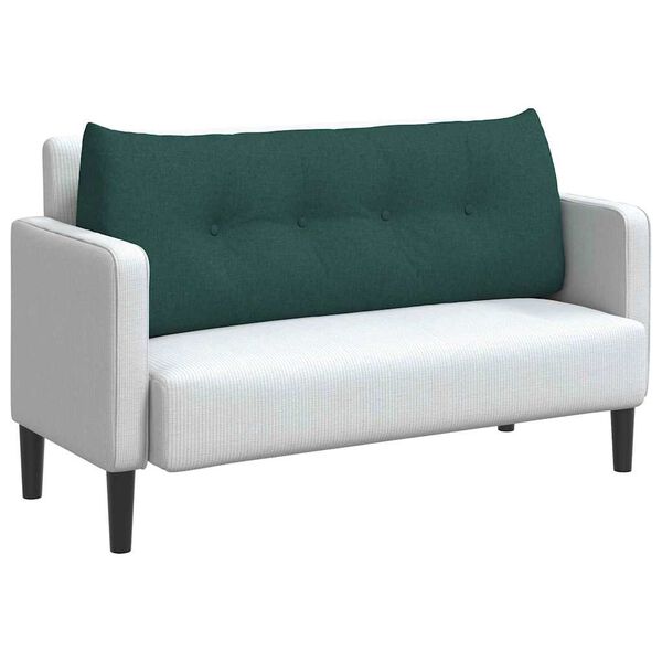 vidaXL Μαξιλάρι Πλάτης Σκούρο Πράσινο 120 x 24 x 50 εκ ύφασμα