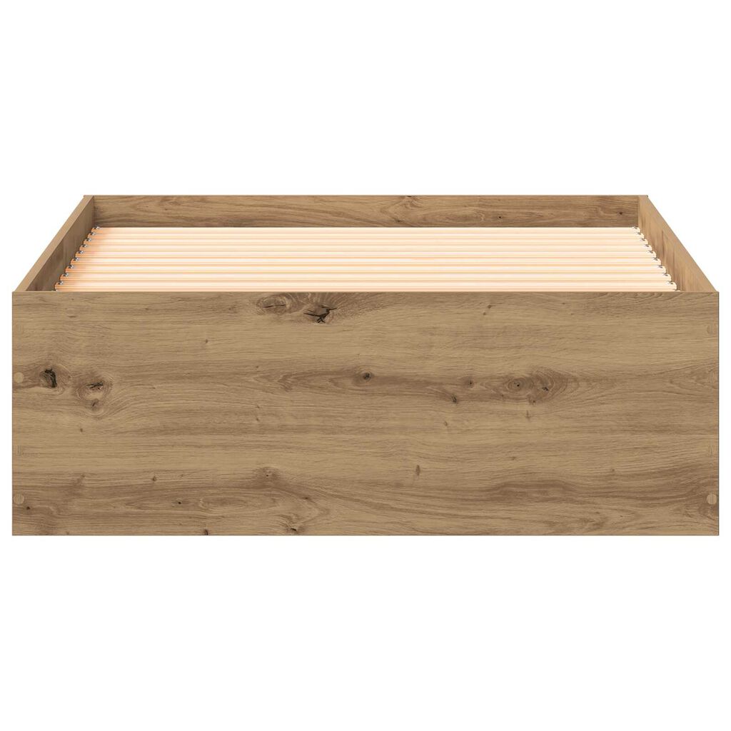 vidaXL Κρεβάτι με Συρτάρια με συρτάρι artisan δρυς 100 x 200 cm