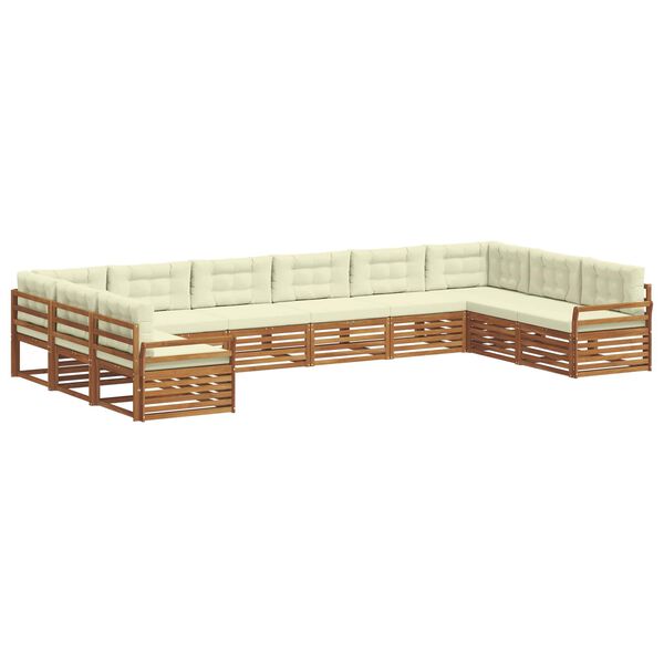 vidaXL &Sigma;&epsilon;&tau; &Kappa;&alpha;&nu;&alpha;&pi;έ 10 pcs &Phi;&upsilon;&sigma;&iota;&kappa;ό &kappa;&alpha;&iota; &Kappa;&rho;έ&mu;&alpha; &Sigma;&tau;&epsilon;&rho;&epsilon;ό &Xi;ύ&lambda;&omicron; &Alpha;&kappa;&alpha;&kappa;ί&alpha;&sigmaf;