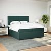 vidaXL &Kappa;&rho;&epsilon;&beta;ά&tau;&iota; Boxspring &mu;&epsilon; &Sigma;&tau;&rho;ώ&mu;&alpha; &Sigma;&kappa;&omicron;ύ&rho;&omicron; &Pi;&rho;ά&sigma;&iota;&nu;&omicron; 200x200&epsilon;&kappa;. &Beta;&epsilon;&lambda;&omicron;ύ&delta;&iota;&nu;&omicron;