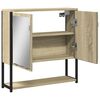 vidaXL Καθρέφτης Μπάνιου Ντουλάπι Sonoma Δρυς 60x16x60 εκ. Επεξ. Ξύλο