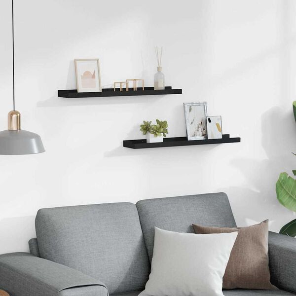 vidaXL &Rho;ά&phi;&iota;&alpha; &gamma;&iota;&alpha; &Kappa;&omicron;&rho;&nu;ί&zeta;&epsilon;&sigmaf; 2 &tau;&epsilon;&mu;. &Mu;&alpha;ύ&rho;&alpha; 60 x 9 x 3 &epsilon;&kappa;. &alpha;&pi;ό MDF