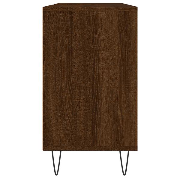 vidaXL Ντουλάπι Μπάνιου Καφέ Δρυς 80 x 33 x 60 εκ. Επεξεργασμένο Ξύλο