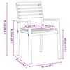 vidaXL Σέτ φαγητού για κήπο 7 pcs Γκρι και καφέ Μασίφ ξύλο ακακίας
