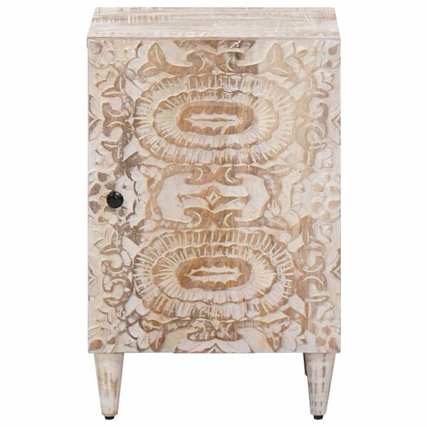 vidaXL &Nu;&tau;&omicron;&upsilon;&lambda;ά&pi;&iota; &Mu;&pi;ά&nu;&iota;&omicron;&upsilon; &Lambda;&epsilon;&upsilon;&kappa;ό 38 x 33,5 x 58 &epsilon;&kappa;. &Sigma;&tau;&epsilon;&rho;&epsilon;ό &xi;ύ&lambda;&omicron; &mu;ά&nu;&gamma;&kappa;&omicron;