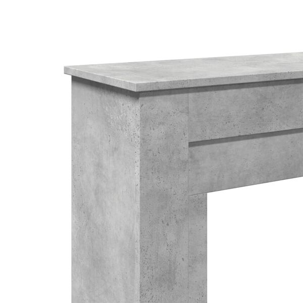 vidaXL Πλαίσιο Τζακιού Γκρι Σκυρ. 90x30x90 εκ. από Επεξ. Ξύλο