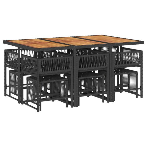 vidaXL &Sigma;&epsilon;&tau; &Tau;&rho;&alpha;&pi;&epsilon;&zeta;&alpha;&rho;ί&alpha;&sigmaf; &Kappa;ή&pi;&omicron;&upsilon; 11 &tau;&epsilon;&mu; &Mu;&alpha;ύ&rho;&omicron; &alpha;&pi;ό &Sigma;&upsilon;&nu;&theta;. &Rho;&alpha;&tau;ά&nu; &mu;&epsilon; &Mu;&alpha;&xi;&iota;&lambda;ά&rho;&iota;&alpha;