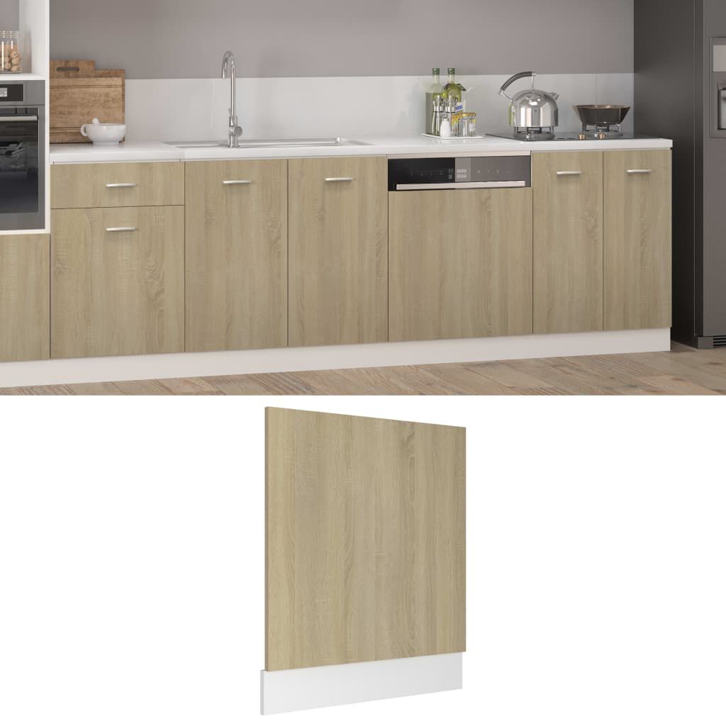 vidaXL Πρόσοψη Πλυντηρίου Πιάτων Lyon Sonoma Δρυς 59,5x3x67εκ.