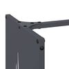 vidaXL Ράφι Καυσόξυλων Ανθρακί 40x30x80 εκ. Χάλυβας ψυχρής έλασης