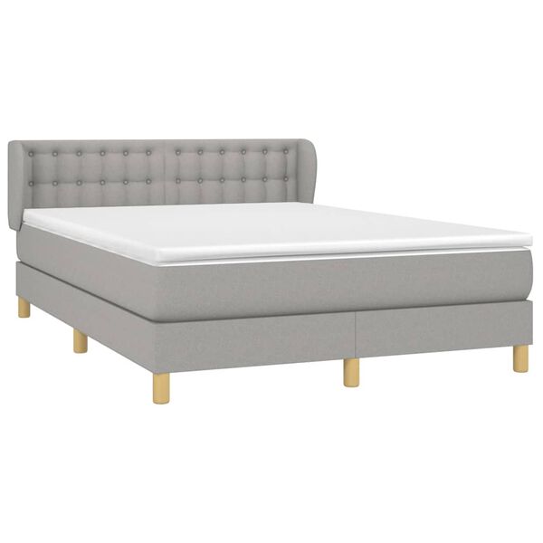 vidaXL &Kappa;&rho;&epsilon;&beta;ά&tau;&iota; Boxspring &mu;&epsilon; &Sigma;&tau;&rho;ώ&mu;&alpha; &Alpha;&nu;&omicron;&iota;&chi;&tau;ό &Gamma;&kappa;&rho;&iota; 140x200 &epsilon;&kappa;. &Upsilon;&phi;&alpha;&sigma;&mu;ά&tau;&iota;&nu;&omicron;