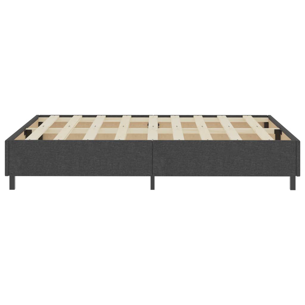 vidaXL Πλαίσιο Κρεβατιού Boxspring Γκρι 160 x 200 εκ. Υφασμάτινο