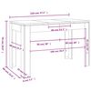vidaXL Τραπεζαρία Παλιό Ξύλο 120 x 60 x 76 εκ. από Μοριοσανίδα