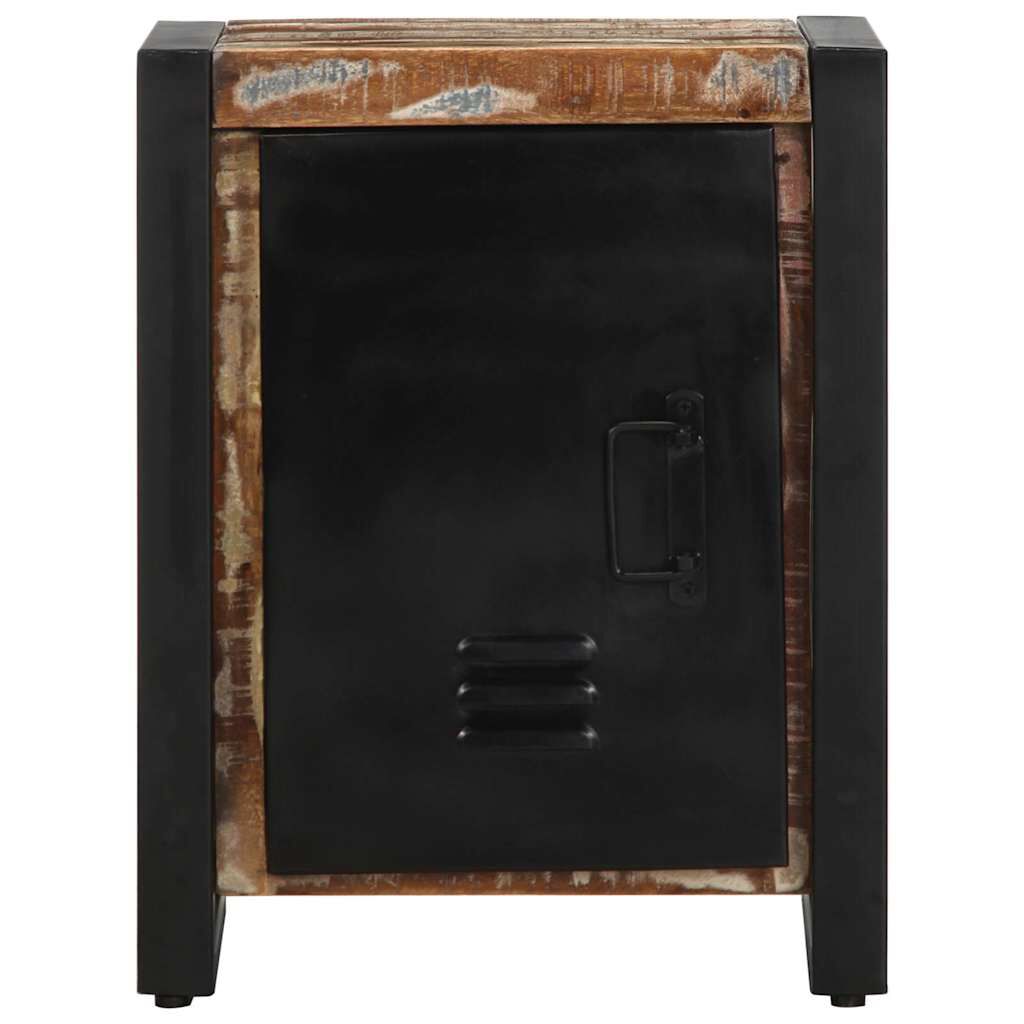 vidaXL Κομοδίνο Πολύχρωμο 40x30x51 cm Στερεό ξύλο αναγεννημένο