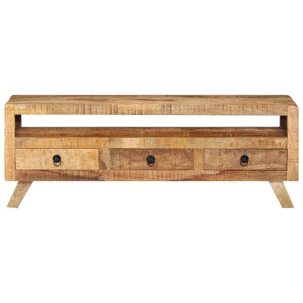 vidaXL Έπιπλο Τηλεόρασης 110 x 30 x 40 εκ. από Μασίφ Ξύλο Μάνγκο