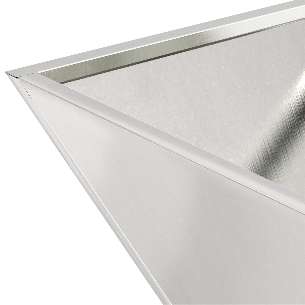 vidaXL Γλάστρα Metal Ανοξείδωτο ατσάλι 35 x 35 x 15 εκ. Μεταλλική Γλάστρα