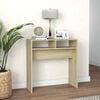 vidaXL Τραπεζάκι Κονσόλα Sonoma Δρυς 78x30x80 εκ. από Επεξ. Ξύλο