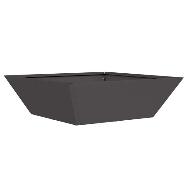 vidaXL Γλάστρα Κήπου Μαύρο 50 x 50 x 15 cm Ατσάλι