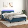 vidaXL &Kappa;&rho;&epsilon;&beta;ά&tau;&iota; Boxspring &mu;&epsilon; &Sigma;&tau;&rho;ώ&mu;&alpha; & LED &Sigma;&kappa;. &Mu;&pi;&lambda;&epsilon; 140x190&epsilon;&kappa;. &Beta;&epsilon;&lambda;&omicron;ύ&delta;&iota;&nu;&omicron;
