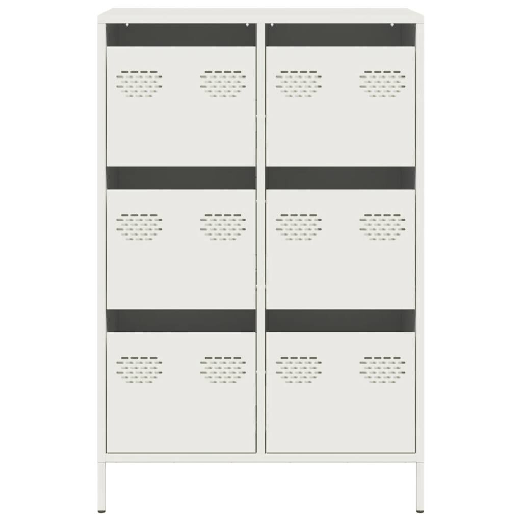 vidaXL Ντουλάπι Λευκό 68x39x101,5 εκ. από Χάλυβα