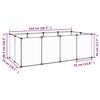 vidaXL Κλουβί Μικρών Ζώων Μαύρο 144x74x46,5 εκ. Πολυπροπυλένιο/Ατσάλι