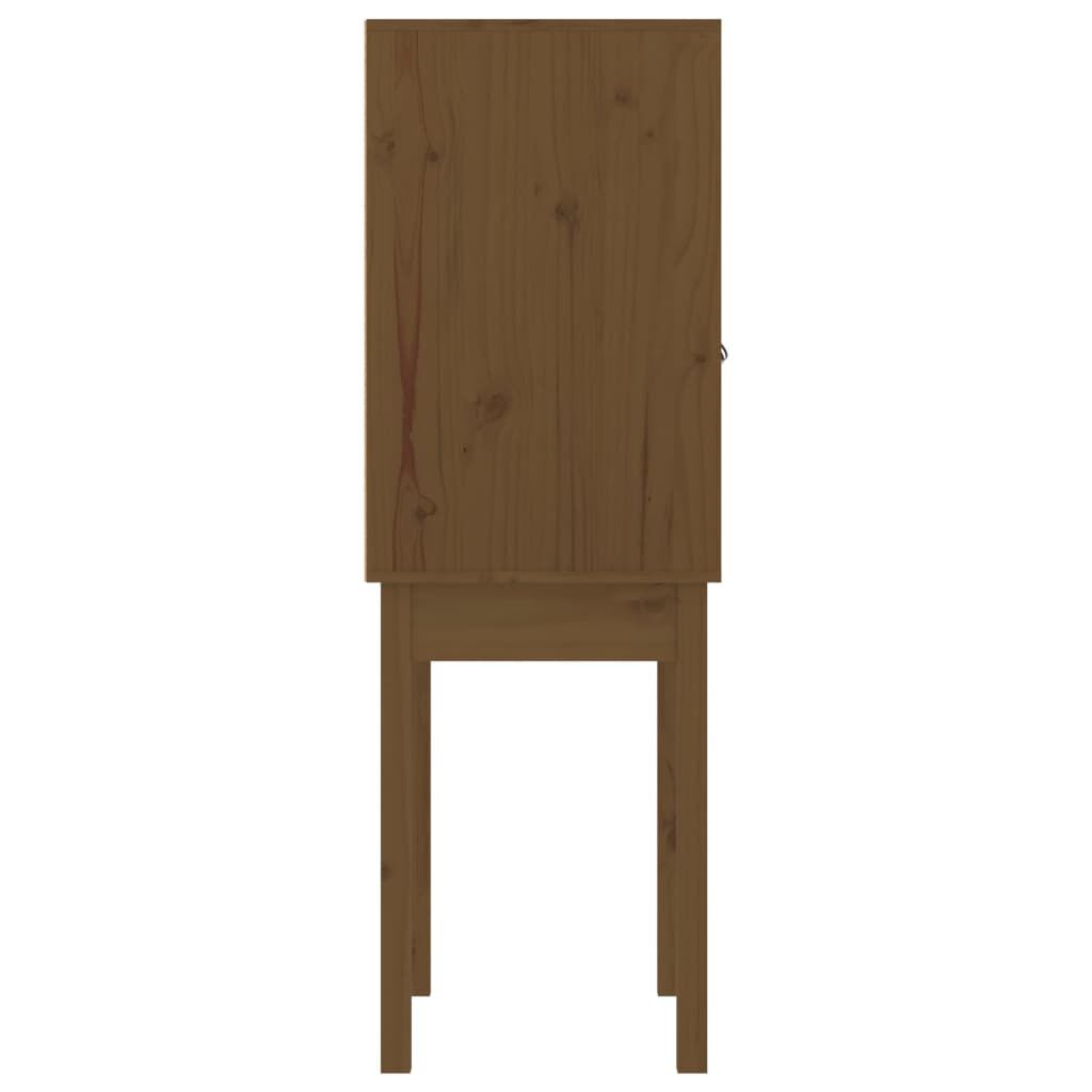 vidaXL Ντουλάπι Ψηλό Καφέ Μέλι 60x40x120 εκ. από Μασίφ Ξύλο Πεύκου
