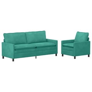 vidaXL &Sigma;&epsilon;&tau; &Kappa;&alpha;&nu;&alpha;&pi;έ 2 pcs &Tau;&iota;&rho;&kappa;&omicron;&upsilon;ά&zeta; &Beta;&epsilon;&lambda;&omicron;ύ&delta;&omicron;