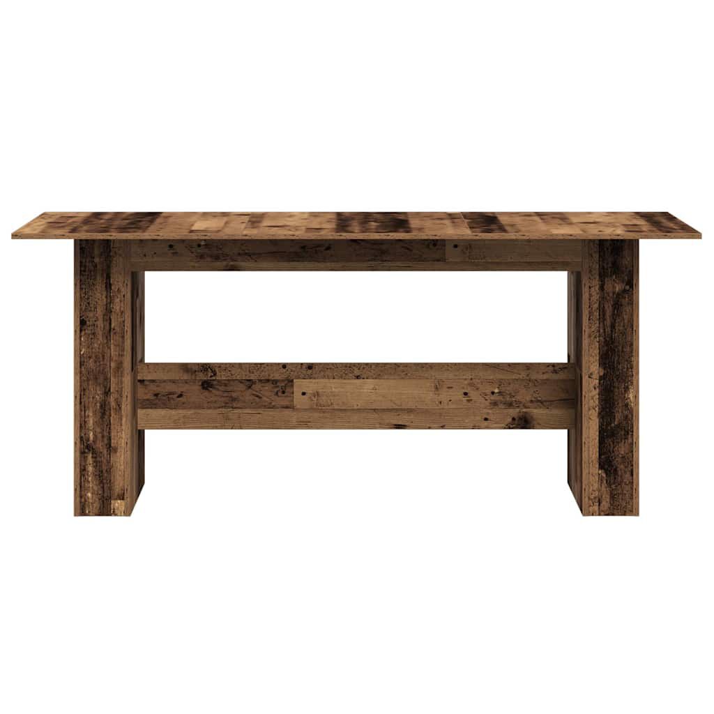 vidaXL Τραπέζι τραπεζαρίας Παλιό ξύλο 180x90x76 cm Ξύλινη κατασκευή